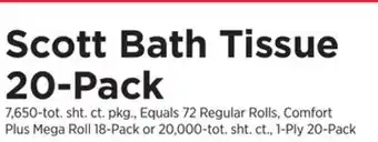 ShopRite Bath tissue 20-pack offer