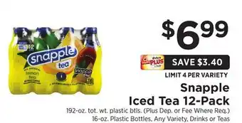 ShopRite Iced tea 12-pack offer