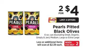 ShopRite Pitted black olives offer