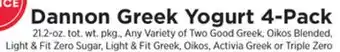 ShopRite Greek yogurt 4-pack offer