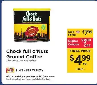 ShopRite Ground coffee offer