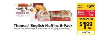 ShopRite English muffins 6-pack offer
