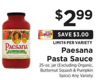 ShopRite Pasta sauce offer