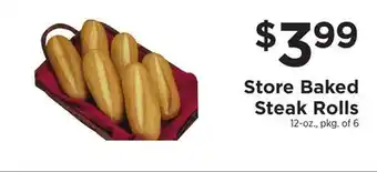 ShopRite Store baked steak rolls offer