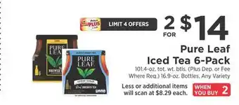 ShopRite Iced tea 6-pack offer