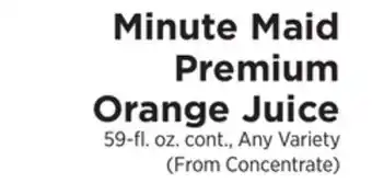 ShopRite Premium orange juice offer