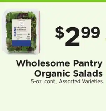 ShopRite Organic salads offer
