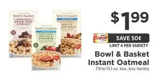 ShopRite Instant oatmeal offer