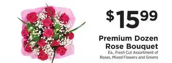 ShopRite Premium dozen rose bouquet offer