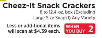 ShopRite Snack crackers offer