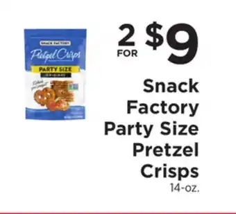 ShopRite Party size pretzel crisps offer