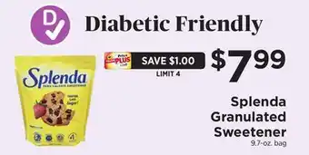 ShopRite Granulated sweetener offer