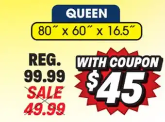 Big 5 Intex queen 16.5 deluxe dura-beam pillow rest airbed with built-in electric pump offer