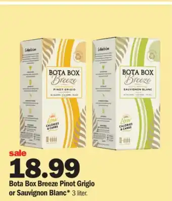 Meijer Bota box breeze pinot grigio or sauvignon blanc offer