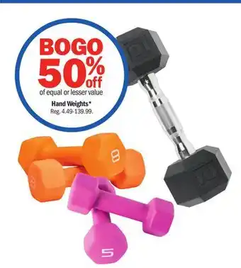 Meijer Hand weights offer