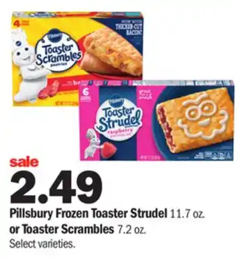 Meijer Pillsbury frozen toaster strudel 11.7 oz. or toaster scrambles 7.2 oz offer