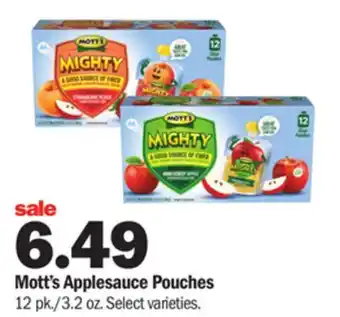 Meijer Mott's applesauce pouches offer