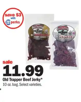 Meijer Old trapper beef jerky offer