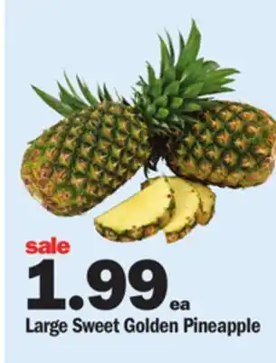 Meijer Large sweet golden pineapple offer