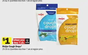 Meijer Meijer cough drops offer