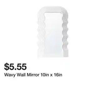Five Below Wavy wall mirror 10in x 16in offer
