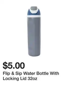 Five Below Flip & sip water bottle with locking lid 32oz offer