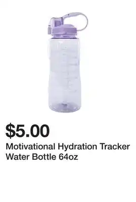 Five Below Motivational hydration tracker water bottle 64oz offer