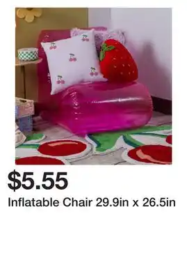 Five Below Inflatable chair 29.9in x 26.5in offer