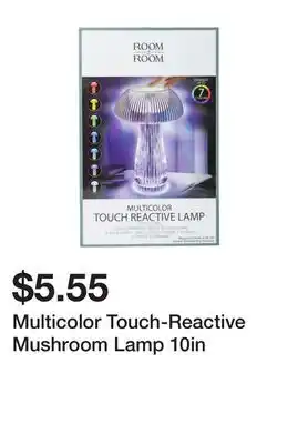 Five Below Multicolor touch-reactive mushroom lamp 10in offer