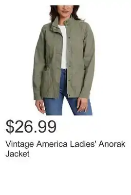 Costco Vintage america ladies' anorak jacket offer