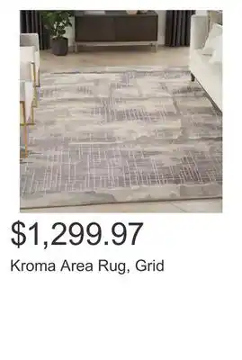 Costco Kroma area rug, grid offer