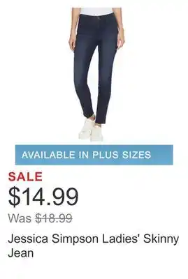 Costco Jessica simpson ladies' skinny jean offer