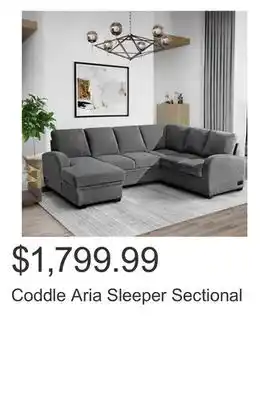 Costco Coddle aria sleeper sectional offer