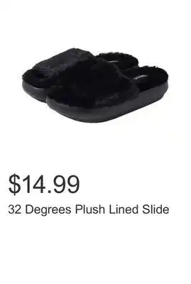 Costco 32 degrees plush lined slide offer