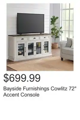 Costco Bayside furnishings cowlitz 72 accent console offer