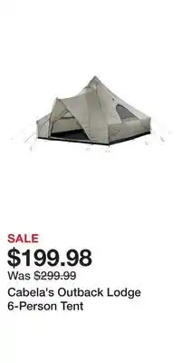 Cabela's Cabela's outback lodge 6-person tent offer