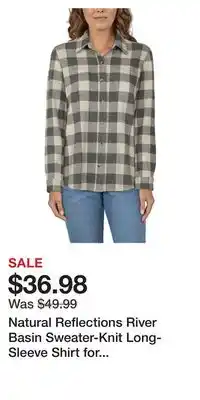 Cabela's Natural reflections river basin sweater-knit long-sleeve shirt for ladies offer