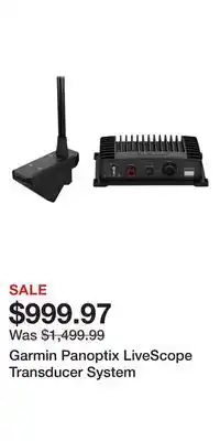 Cabela's Garmin panoptix livescope transducer system offer