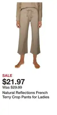 Cabela's Natural reflections french terry crop pants for ladies offer
