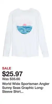 Cabela's World wide sportsman angler sunny seas graphic long-sleeve shirt for ladies offer