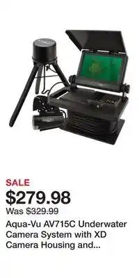 Cabela's Aqua-vu av715c underwater camera system with xd camera housing and mo-pod 3 offer