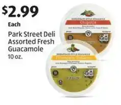 Aldi Park Street Deli Assorted Fresh Guacamole offer