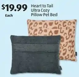 Aldi Heart to Tail Ultra Cozy Pillow Pet Bed offer