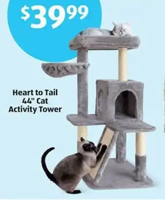 Aldi Heart to Tail 44" Cat Activity Tower offer