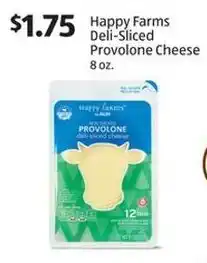 Aldi Happy Farms Deli-Sliced Provolone Cheese 8 oz. offer