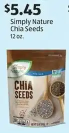 Aldi Simply Nature Chia Seeds 12 oz. offer