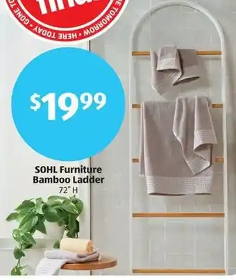 Aldi SOHL Furniture Bamboo Ladder offer