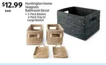 Aldi Huntington Home Seagrass Bathroom Decor offer