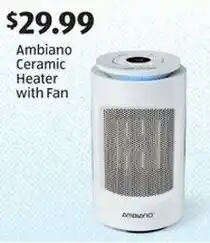 Aldi Ambiano Ceramic Heater with Fan offer