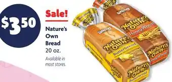Family Dollar Nature's own bread offer